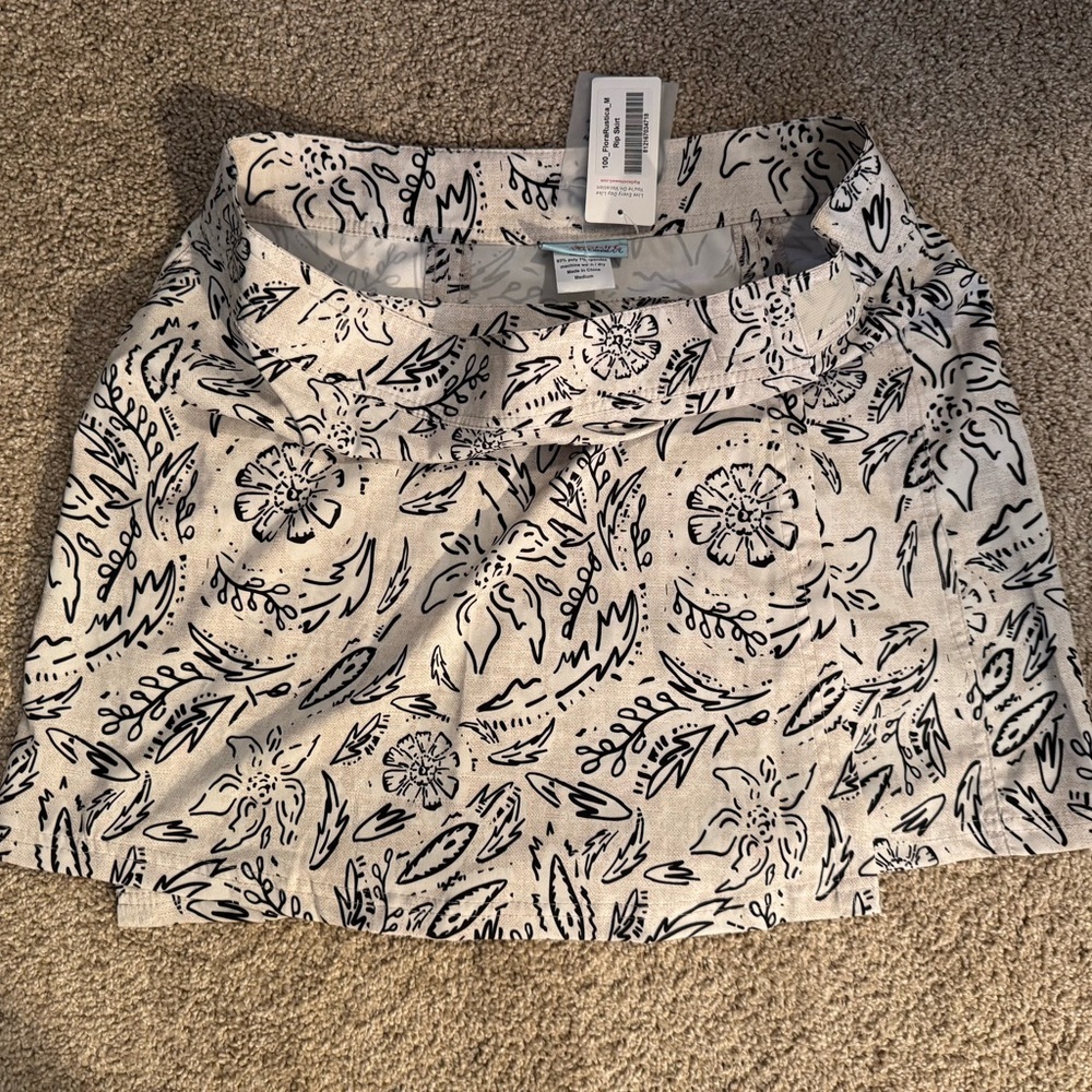 RipSkirt Black and White Patterned Skirt